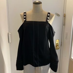3.1 Phillip Lim silk top with pearl straps